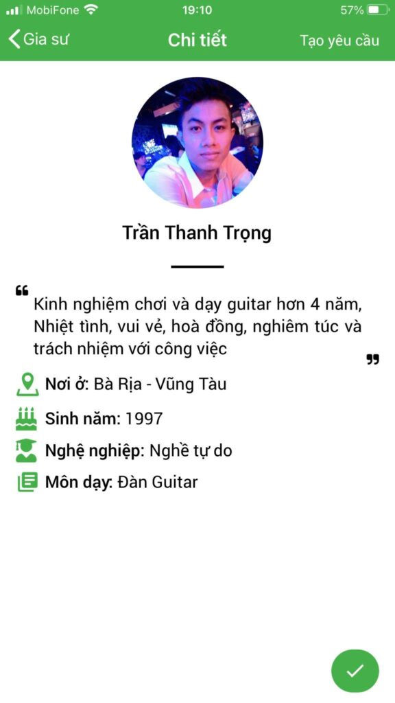 dạy kèm guitar tại vũng tàu