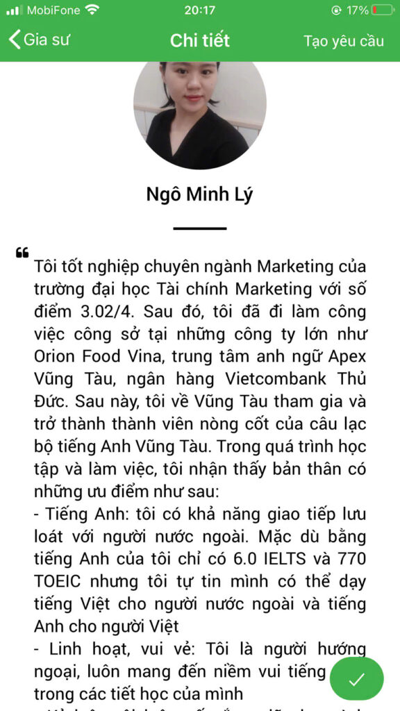 GIA SƯ TẠI VŨNG TÀU