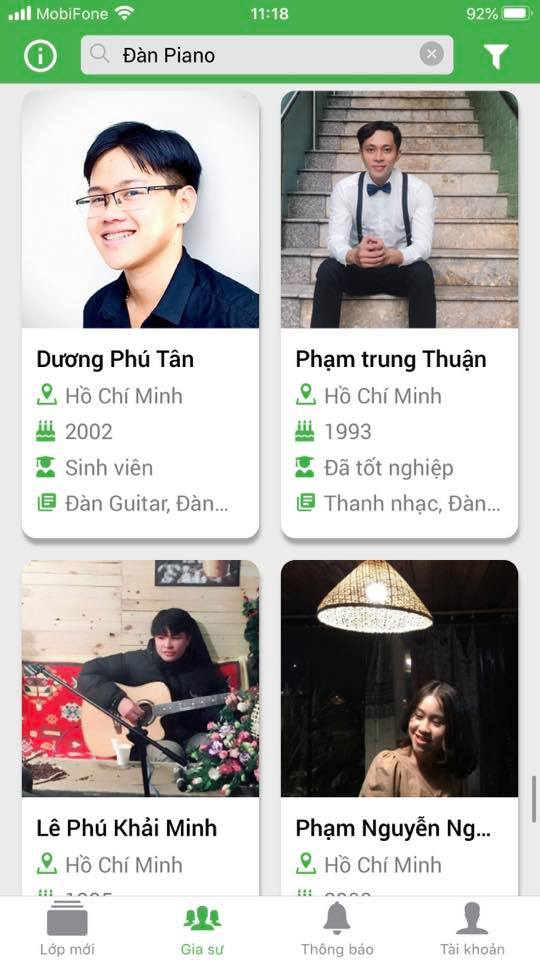 dạy piano tại vũng tàu