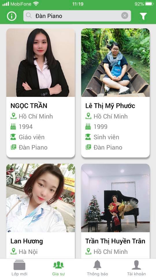 dạy kèm piano tại vũng tàu